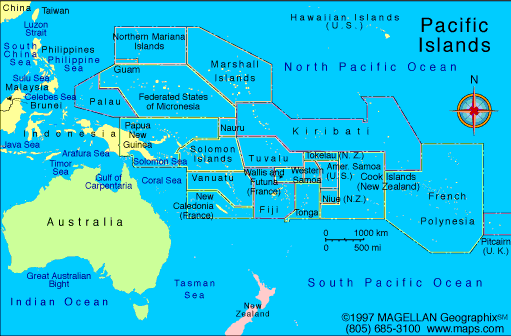 northern mariana islands map pacific islands